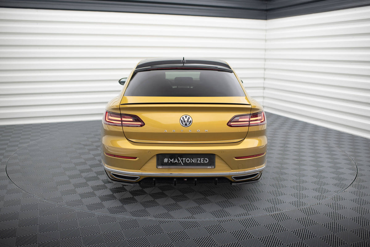 Diffusor Heck Ansatz passend für VW Arteon R-Line schwarz Hochglanz – Ansicht 1