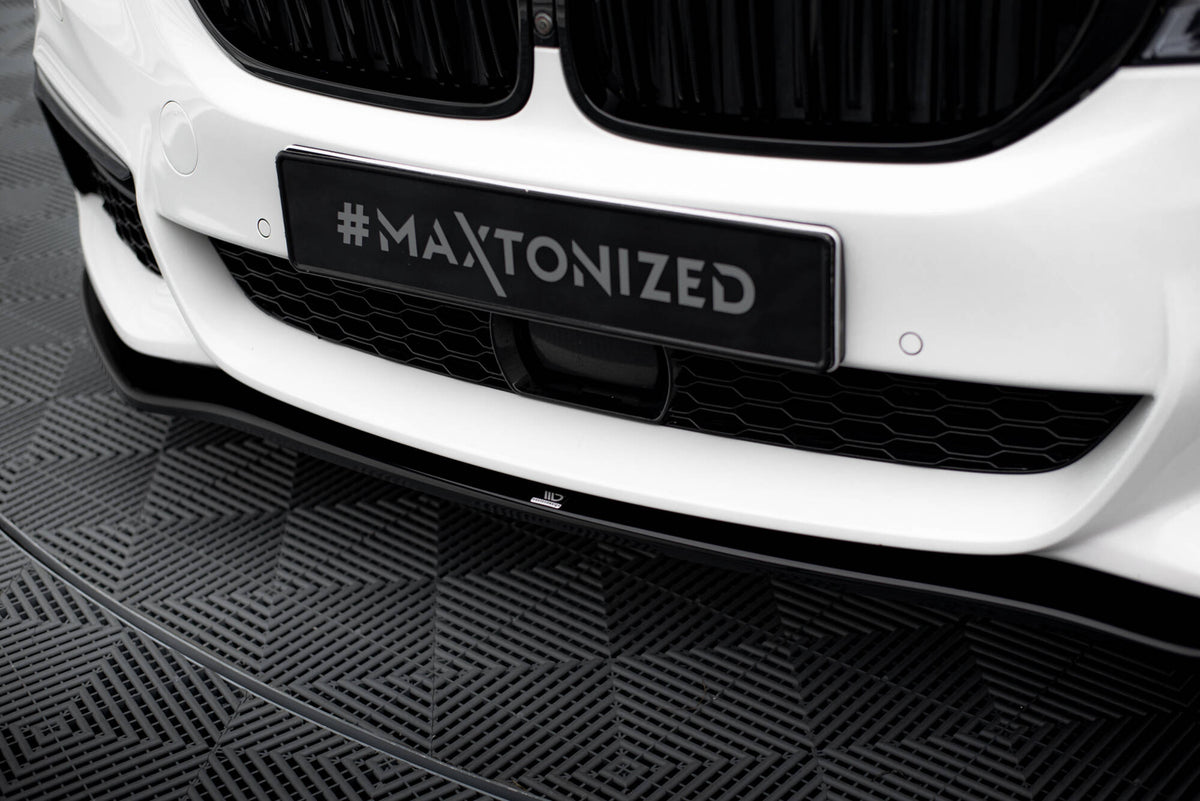 Street+ Spoilerlippe Front Ansatz V.2 passend für BMW 5er M-Paket / M550d / M550i G30/ G31 M-Paket schwarz Hochglanz – Ansicht 4