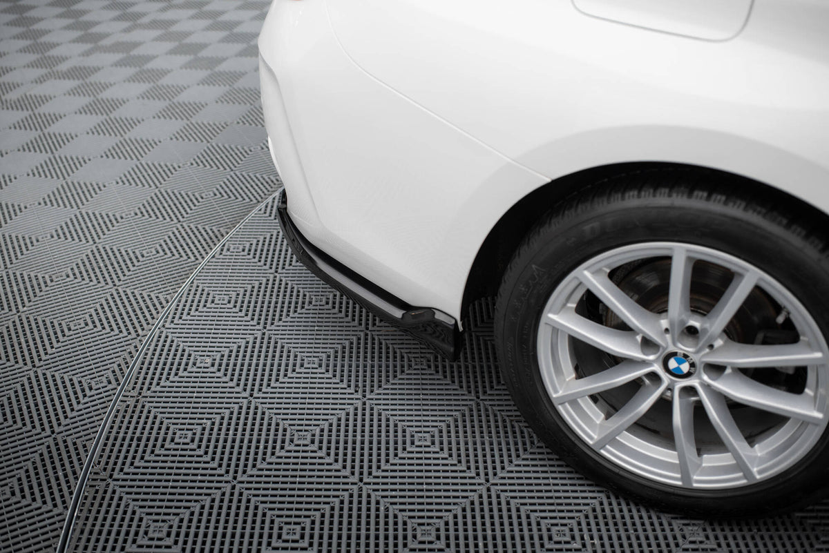 Heck Ansatz Flaps Diffusor passend für BMW 3er Limousine / Touring G20 / G21 Facelift schwarz Hochglanz – Ansicht 3