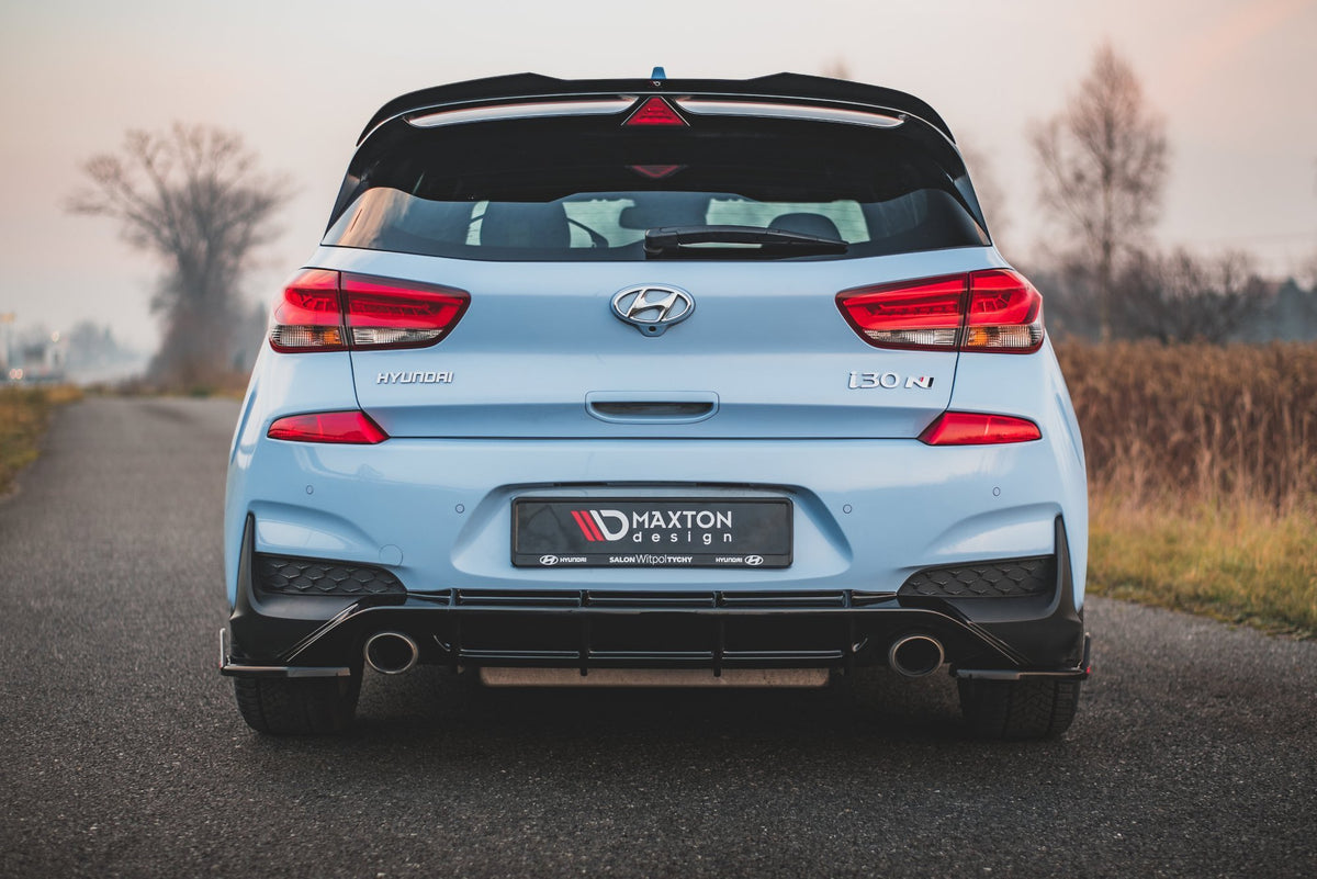 Heck Ansatz Flaps Diffusor V.7 + Flaps passend für Hyundai I30 N Mk3 Hatchback – Ansicht 5