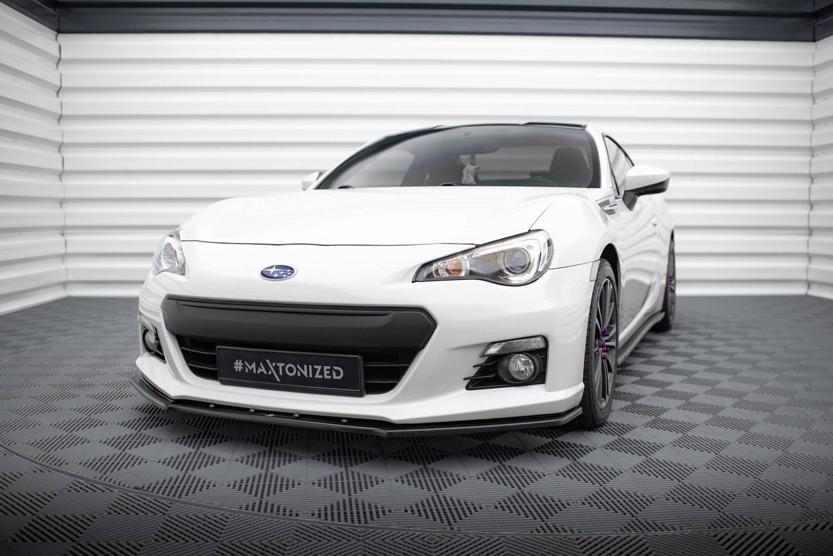 Street+ Spoilerlippe Front Ansatz V.4 passend für Subaru BRZ Mk1  schwarz Hochglanz – Ansicht 3