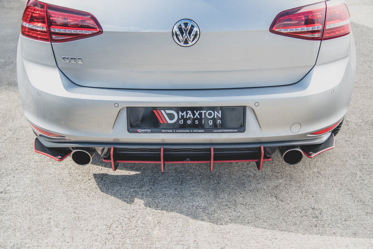 Street Pro Heck Ansatz Flaps Diffusor passend für L + R V.2 VW Golf 7 GTI – Ansicht 7