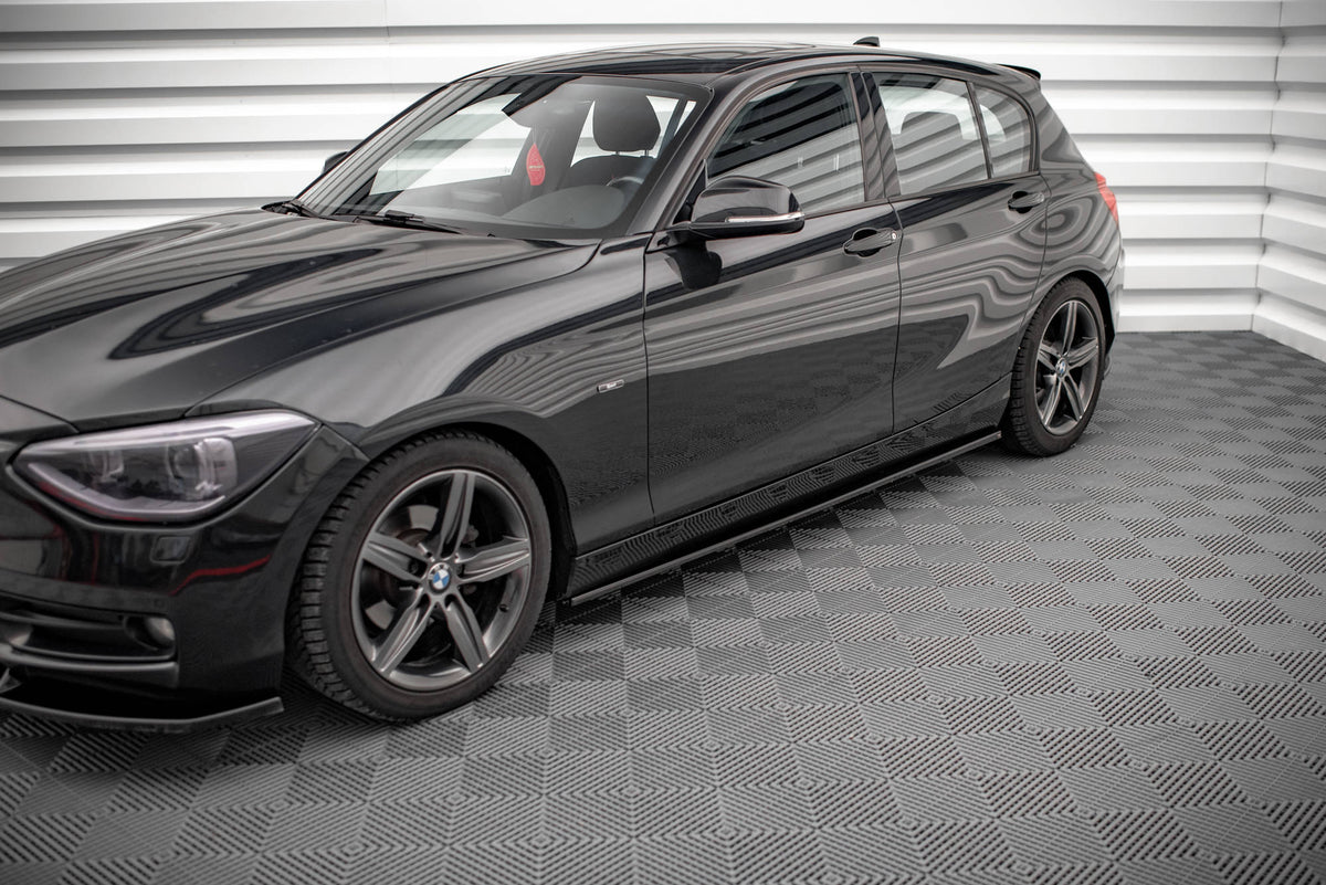 Street+ Seitenschweller Leisten passend für BMW 1er F20 schwarz Hochglanz – Ansicht 3