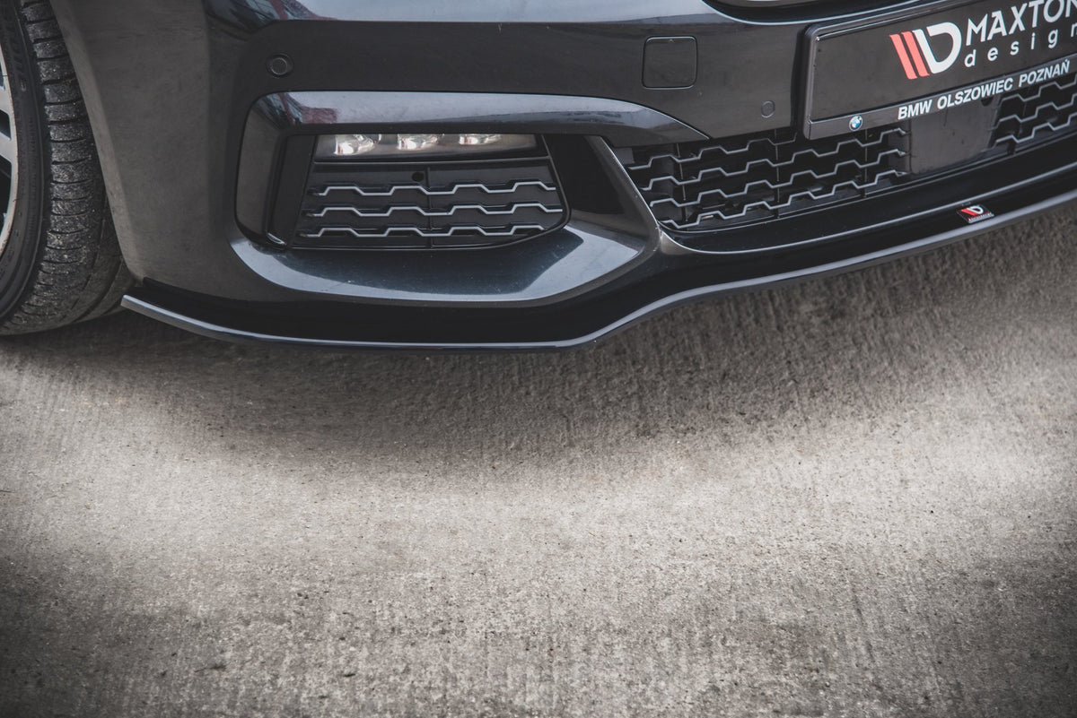 Street+ Spoilerlippe Front Ansatz V.1 passend für BMW 7 M-Paket G11 /G12 schwarz Hochglanz – Ansicht 4