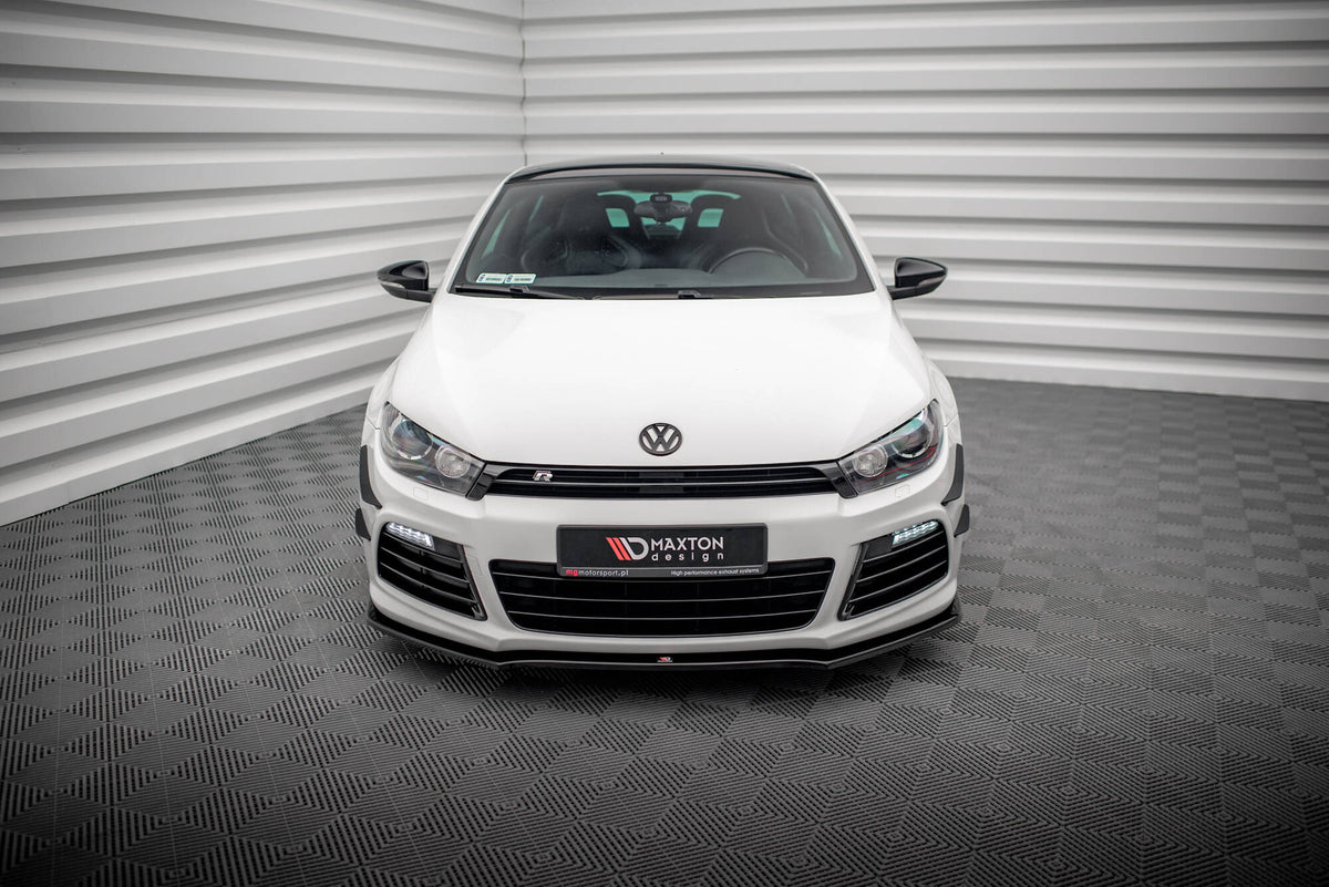 Street+ Spoilerlippe Front Ansatz passend für VW SCIROCCO R ver2 schwarz Hochglanz – Ansicht 1