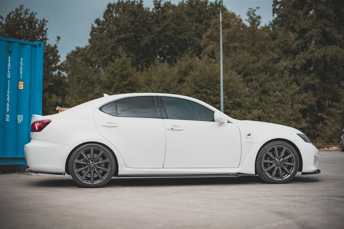 Street+ Seitenschweller Leisten passend für Lexus IS F Mk2 schwarz Hochglanz – Ansicht 6