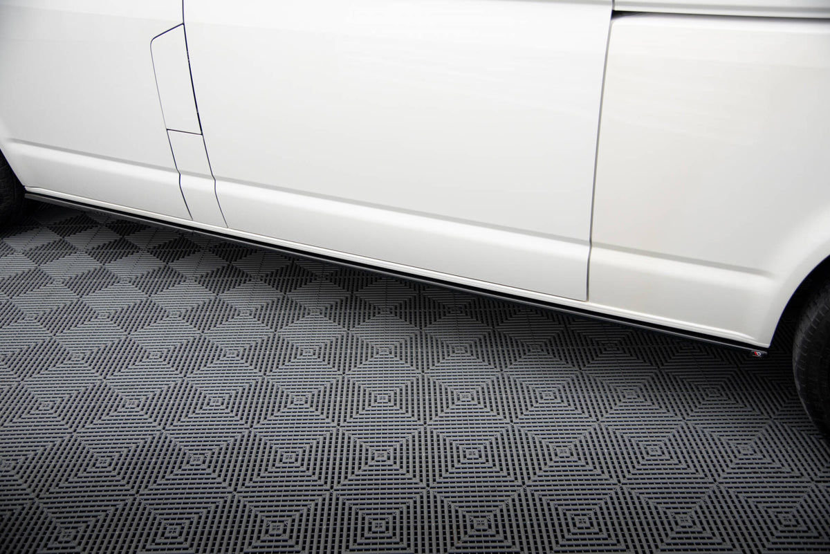 Street+ Seitenschweller Leisten passend für VW T6.1 Long  schwarz Hochglanz – Ansicht 4