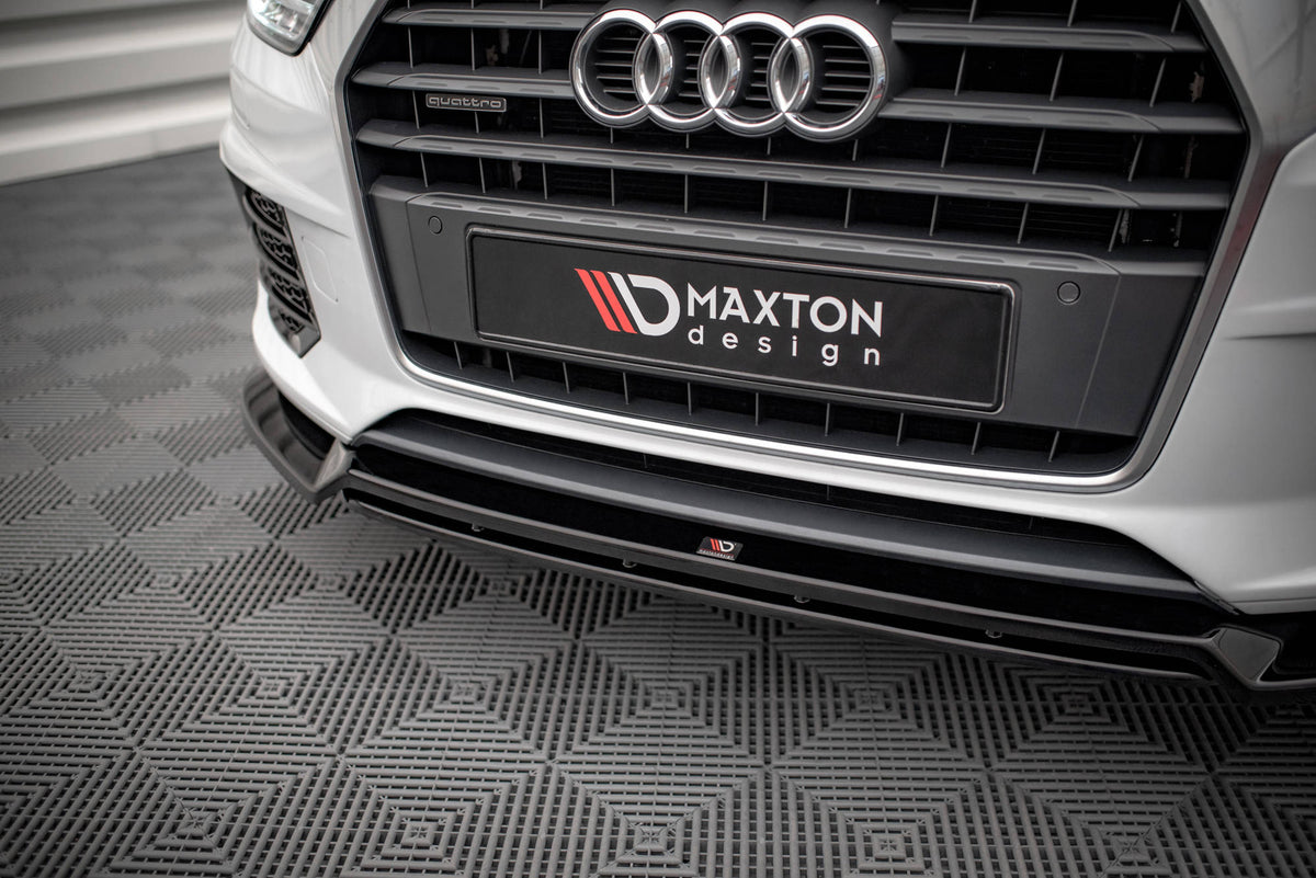 Street+ Spoilerlippe Front Ansatz V.2 passend für Audi Q3 Sport 8U Facelift schwarz Hochglanz – Ansicht 3