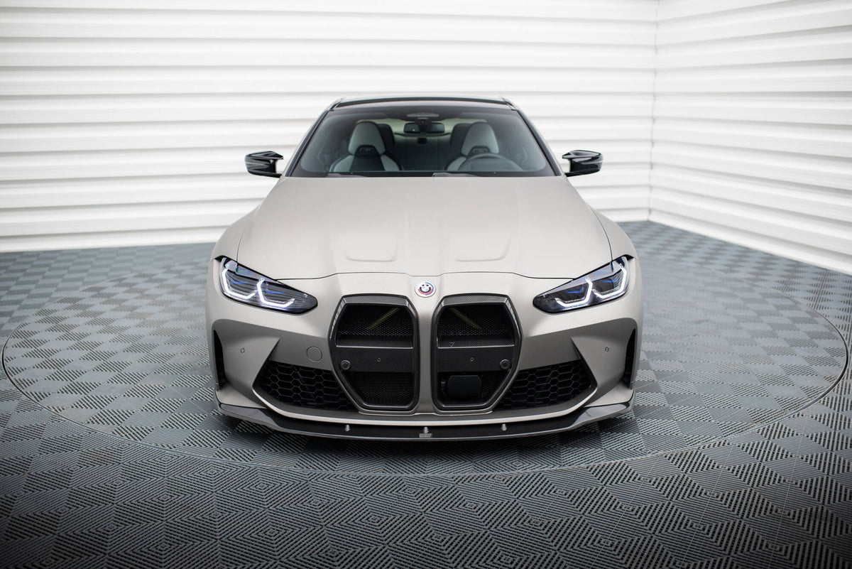 Prepreg Carbon Fiber Street+ Spoilerlippe Front Ansatz V.3 passend für BMW M4 G82  / M3 G80 – Ansicht 1