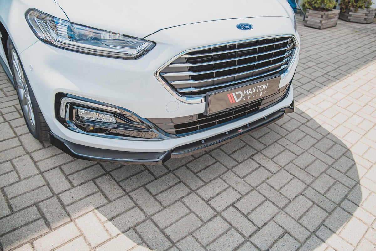 Street+ Spoilerlippe Front Ansatz passend für Ford Mondeo Mk5 Facelift  schwarz Hochglanz – Ansicht 6