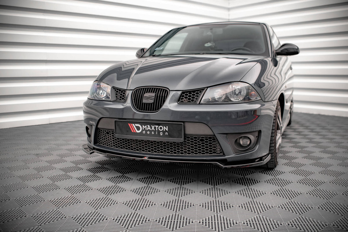 Street+ Spoilerlippe Front Ansatz V.3 passend für Seat Ibiza Cupra Mk3 schwarz Hochglanz – Ansicht 4