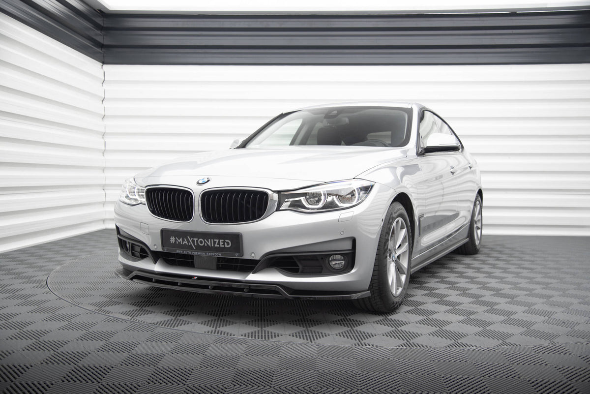 Street+ Spoilerlippe Front Ansatz passend für BMW 3er GT F34 schwarz Hochglanz – Ansicht 3