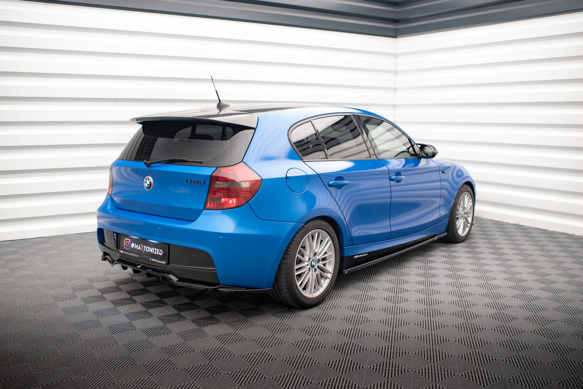 Street+ Mittlerer Diffusor RACE passend für BMW 1er M-Paket E87 Facelift schwarz Hochglanz – Ansicht 6