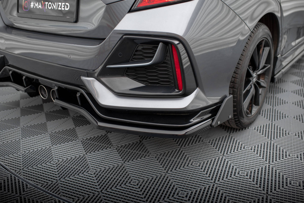 Heckansatz V.1 (mit einem vertikalem balken) + Flaps Honda Civic Sport Mk 10 Facelift – Ansicht 1