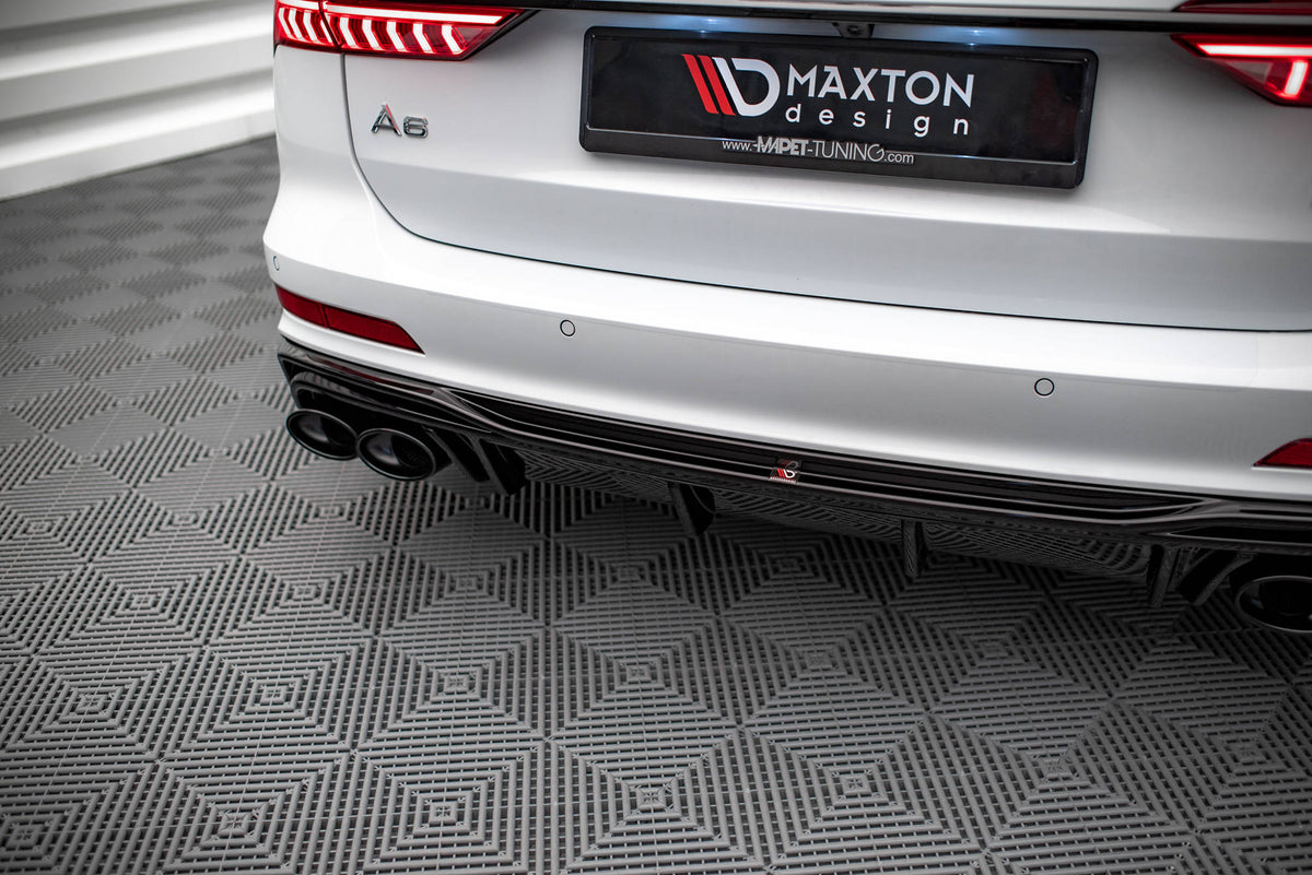 Diffusor Heck Ansatz + Endrohre für Audi A6 S-Line / S6 C8 / C8 Facelift – Ansicht 3