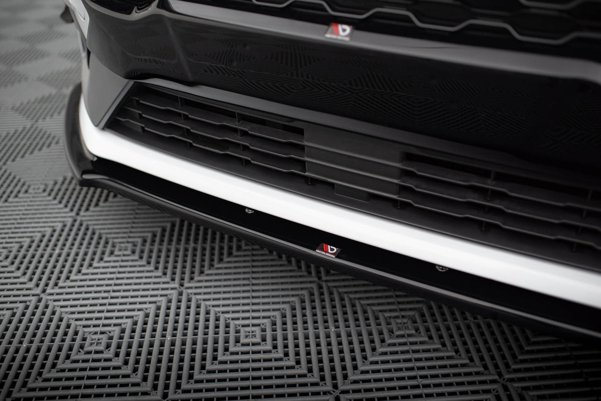 Street+ Spoilerlippe Front Ansatz V.2 passend für Ford Fiesta Mk8 ST / ST-Line schwarz Hochglanz – Ansicht 3