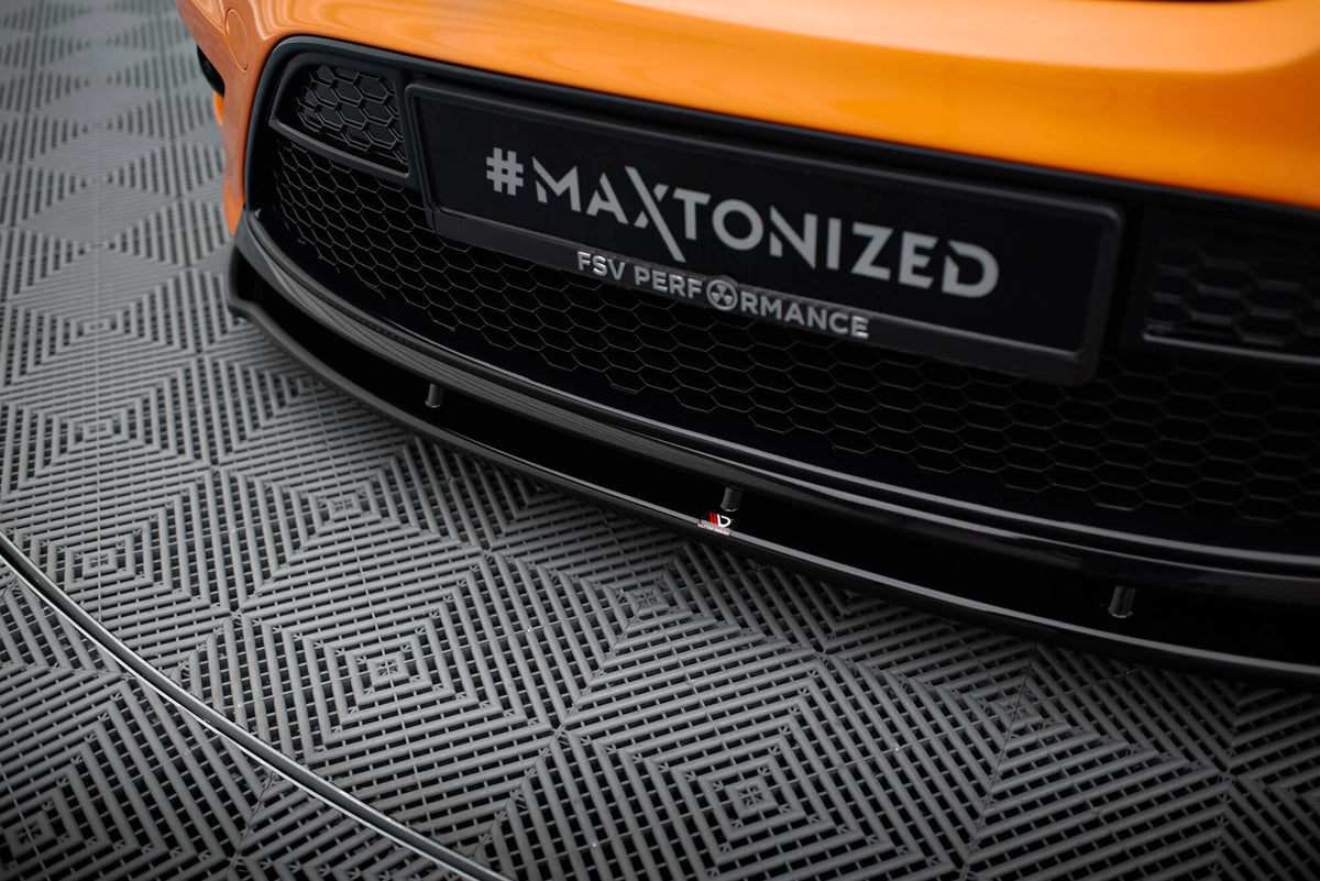Street+ Spoilerlippe Front Ansatz passend für Ford Focus ST Mk2 FL schwarz Hochglanz – Ansicht 4