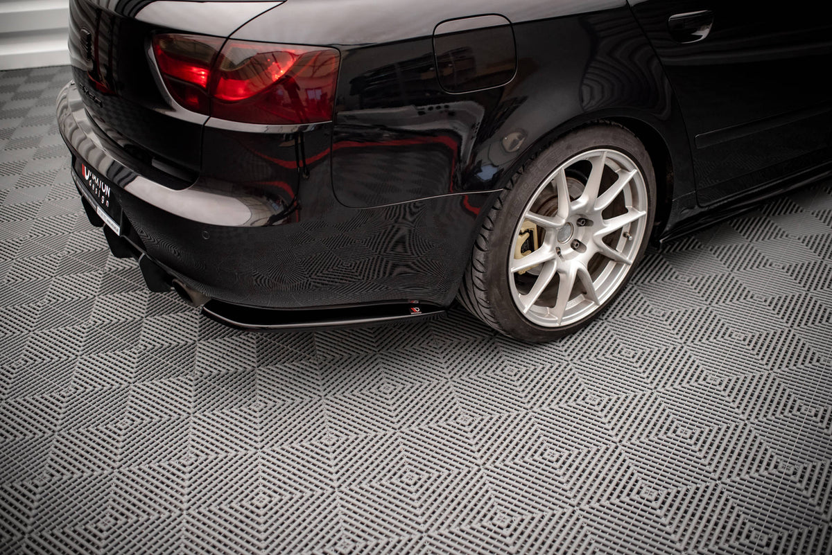 Heck Ansatz Flaps Diffusor passend für Seat Exeo schwarz Hochglanz – Ansicht 1