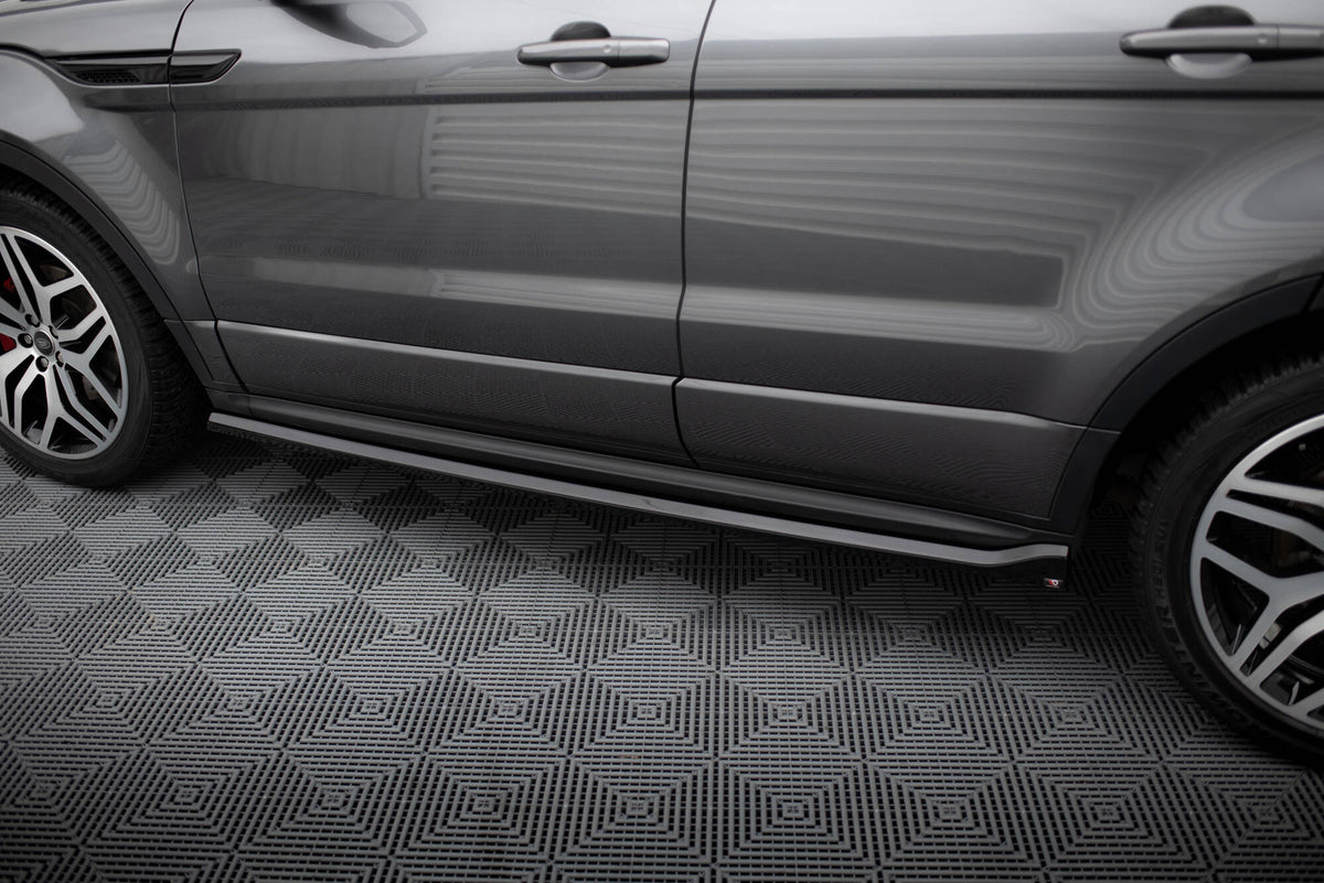 Street+ Seitenschweller Leisten passend für Land Rover Range Rover Evoque HSE Dynamic Mk1 Facelift schwarz Hochglanz – Ansicht 4