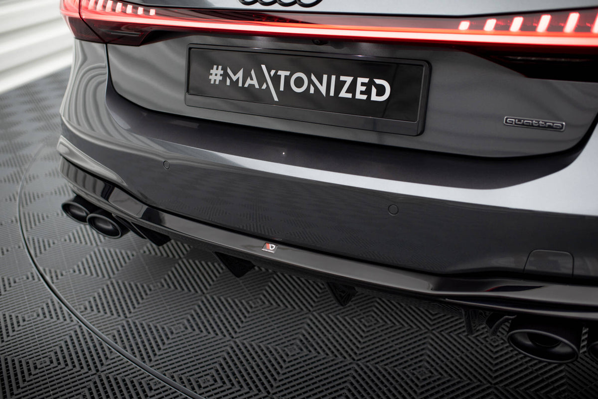 Diffusor Heck Ansatz passend für Audi A7 S-Line C8 / S7 C8 schwarz Hochglanz – Ansicht 4