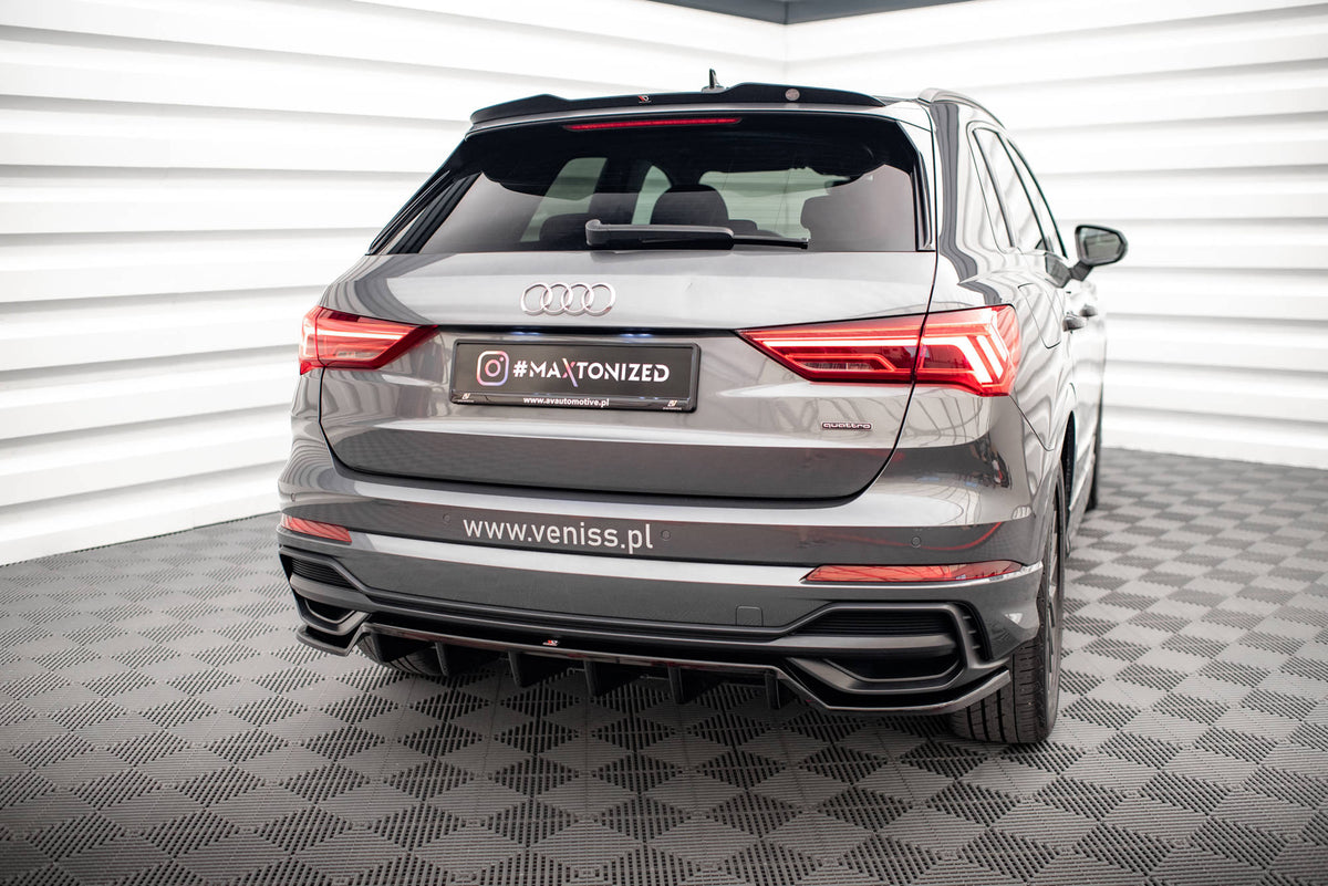 Heckspoiler Lippe Audi Q3 S-Line SUV F3 schwarz Hochglanz – Ansicht 3