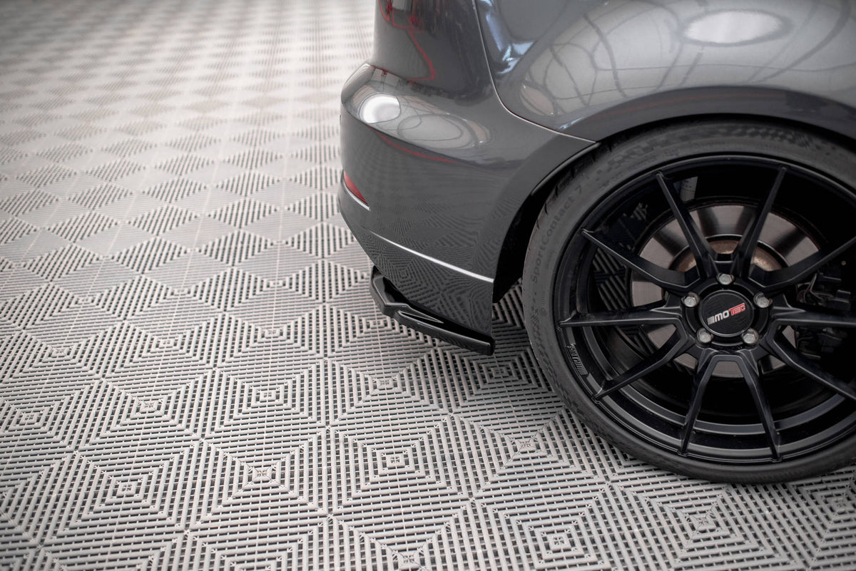 Heck Ansatz Flaps Diffusor V.1 passend für Audi S3 Sportback 8V Facelift schwarz Hochglanz – Ansicht 3