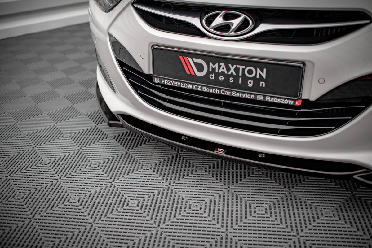Street+ Spoilerlippe Front Ansatz passend für Hyundai I40 Mk1 schwarz Hochglanz – Ansicht 3