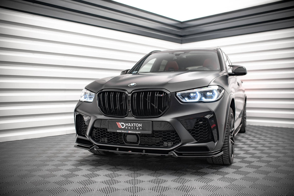 Street+ Spoilerlippe Front Ansatz V.1 passend für BMW  X5M F95 schwarz Hochglanz – Ansicht 3