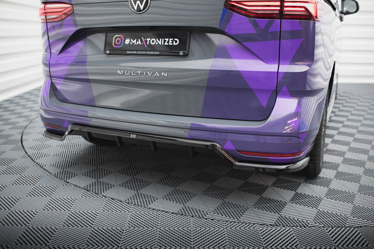 Street+ Mittlerer Diffusor RACE passend für VW Multivan T7 schwarz Hochglanz – Ansicht 1