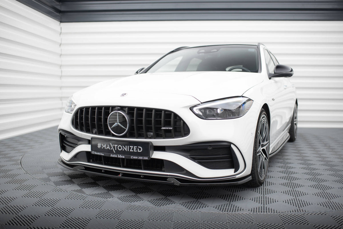 Street+ Spoilerlippe Front Ansatz V.1 passend für Mercedes-Benz C AMG-Line / 43 AMG W206 schwarz Hochglanz – Ansicht 7