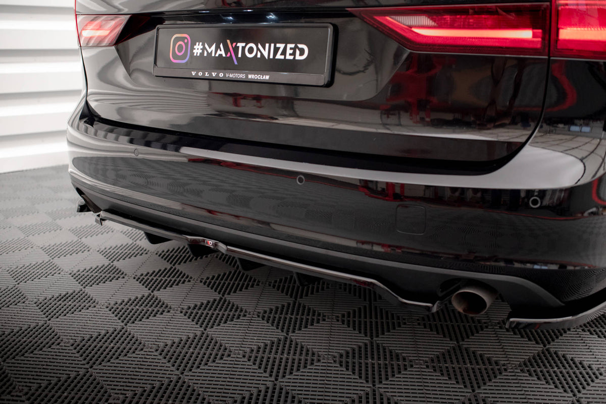Street+ Mittlerer Diffusor RACE V.2 passend für Volvo V90 Mk2 schwarz Hochglanz – Ansicht 5