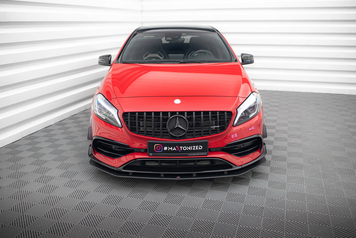 Street Pro Street+ Spoilerlippe Front Ansatz passend für Mercedes-Benz A 45 AMG Aero W176 Facelift – Ansicht 1