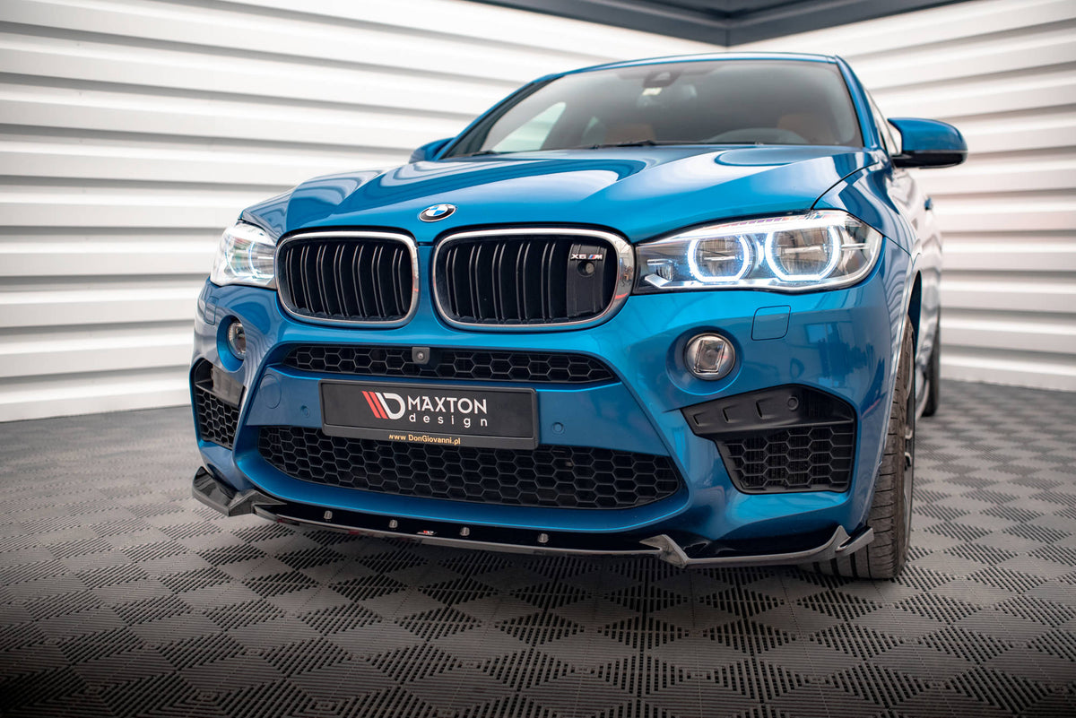 Street+ Spoilerlippe Front Ansatz V.1 passend für BMW X5 M F85 / X6 M F86 schwarz Hochglanz – Ansicht 4