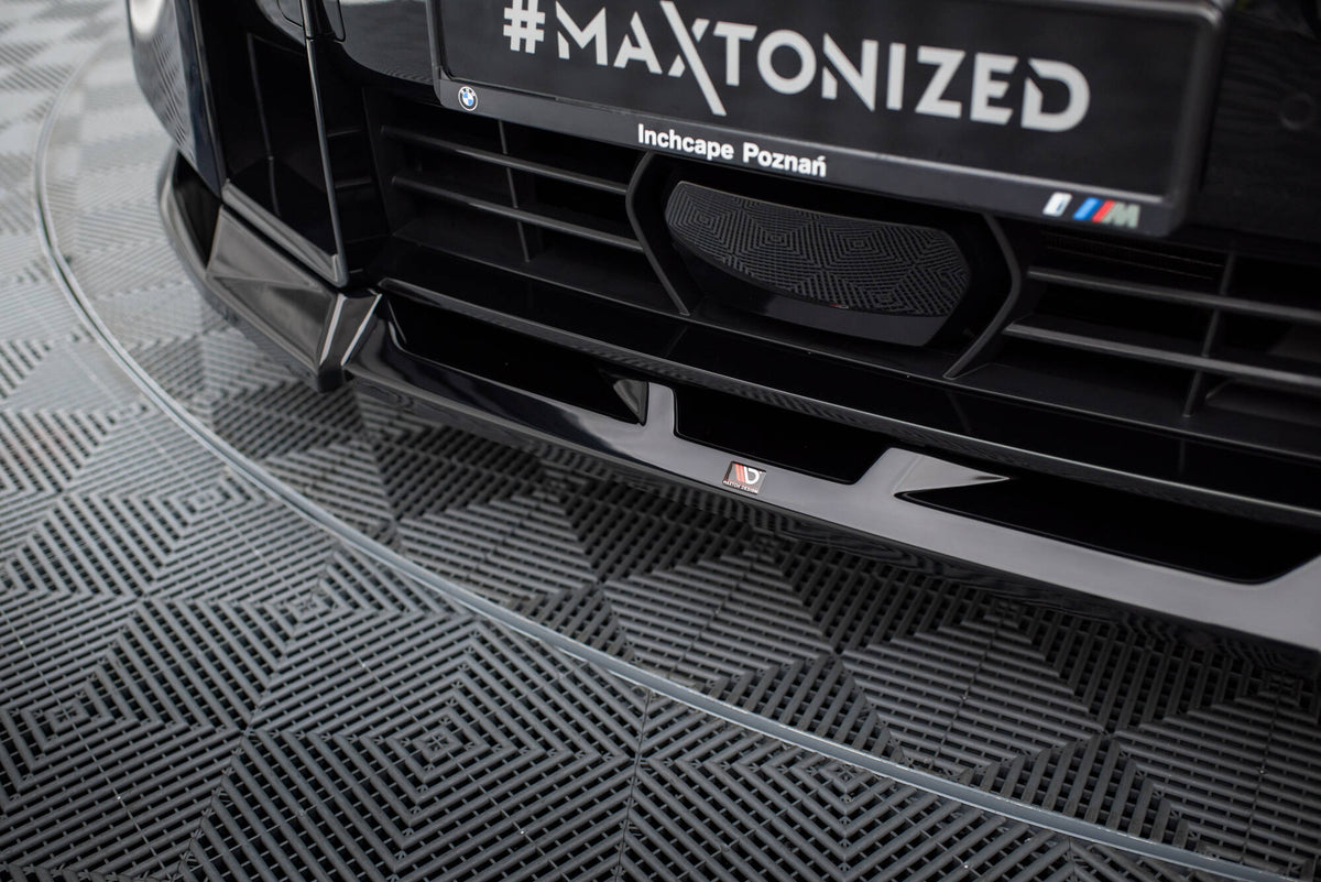 Street+ Spoilerlippe Front Ansatz V.2 passend für BMW XM G09 schwarz Hochglanz – Ansicht 4