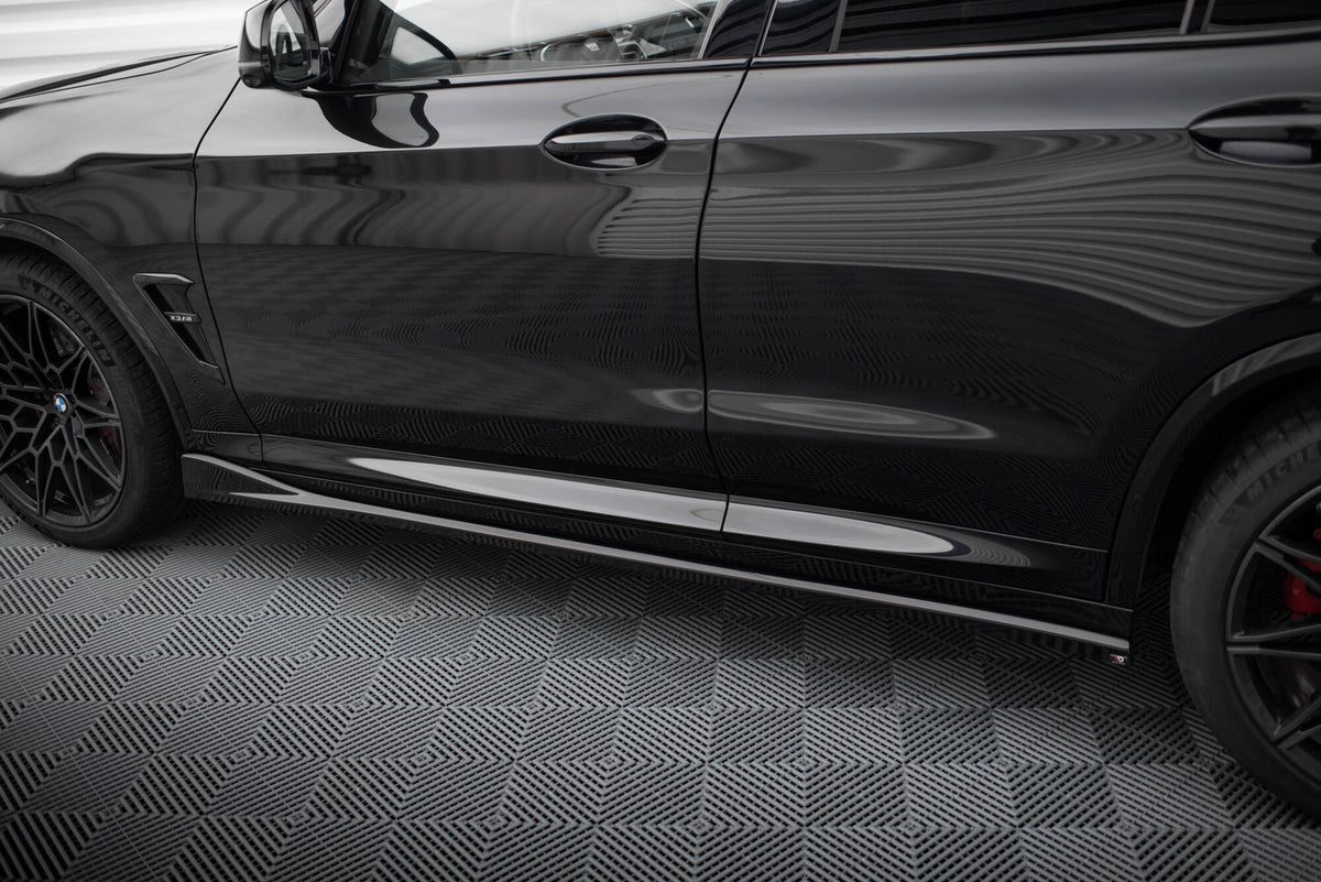 Street+ Seitenschweller Leisten passend für BMW X3 M F97 / F97 Facelift schwarz Hochglanz – Ansicht 4