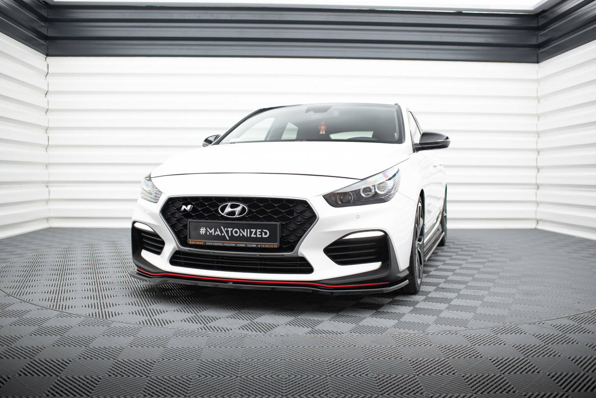 Front Splitter V.2 Hyundai I30 N Mk3 Hatchback / Fastback schwarz Hochglanz – Ansicht 3