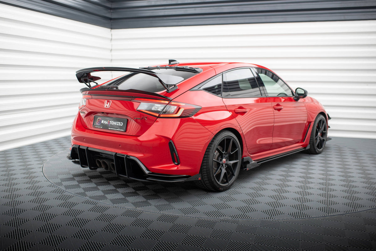 Hintere Seiten Flaps passend für Honda Civic Type-R Mk 11 schwarz Hochglanz – Ansicht 1