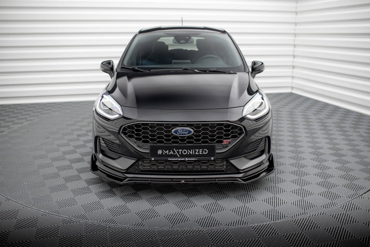 Street+ Spoilerlippe Front Ansatz V.4 + Flaps passend für Ford Fiesta ST / ST-line Mk8 Facelift – Ansicht 5