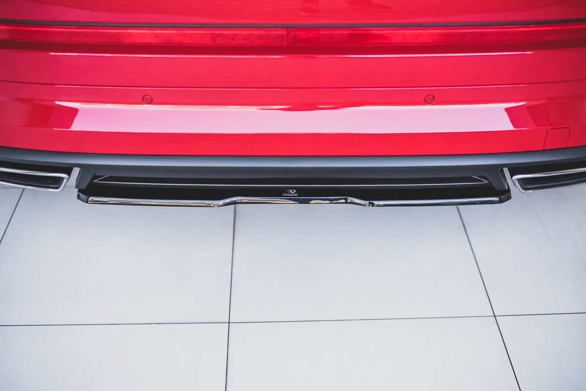 Heckansatz Skoda Kodiaq RS Mk1 / Mk1 Facelift schwarz Hochglanz – Ansicht 5