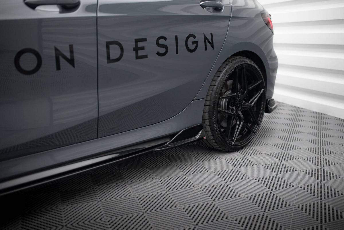 Street+ Seitenschweller Leisten passend für V.3 passend für BMW 1er M-Paket/ M135i / 128ti F40  schwarz Hochglanz – Ansicht 5