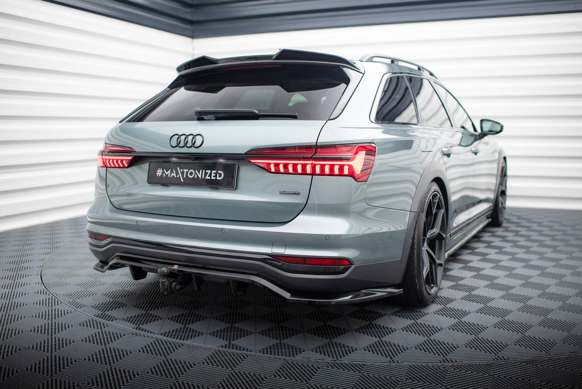 Street+ Mittlerer Diffusor RACE passend für Audi A6 Allroad C8 schwarz Hochglanz – Ansicht 1