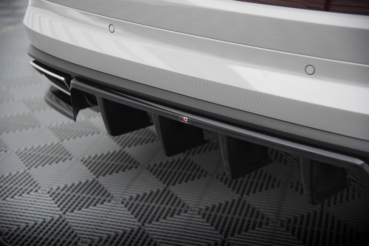 Street+ Mittlerer Diffusor RACE passend für Skoda Kodiaq RS Mk1 / Mk1 Facelift schwarz Hochglanz – Ansicht 3
