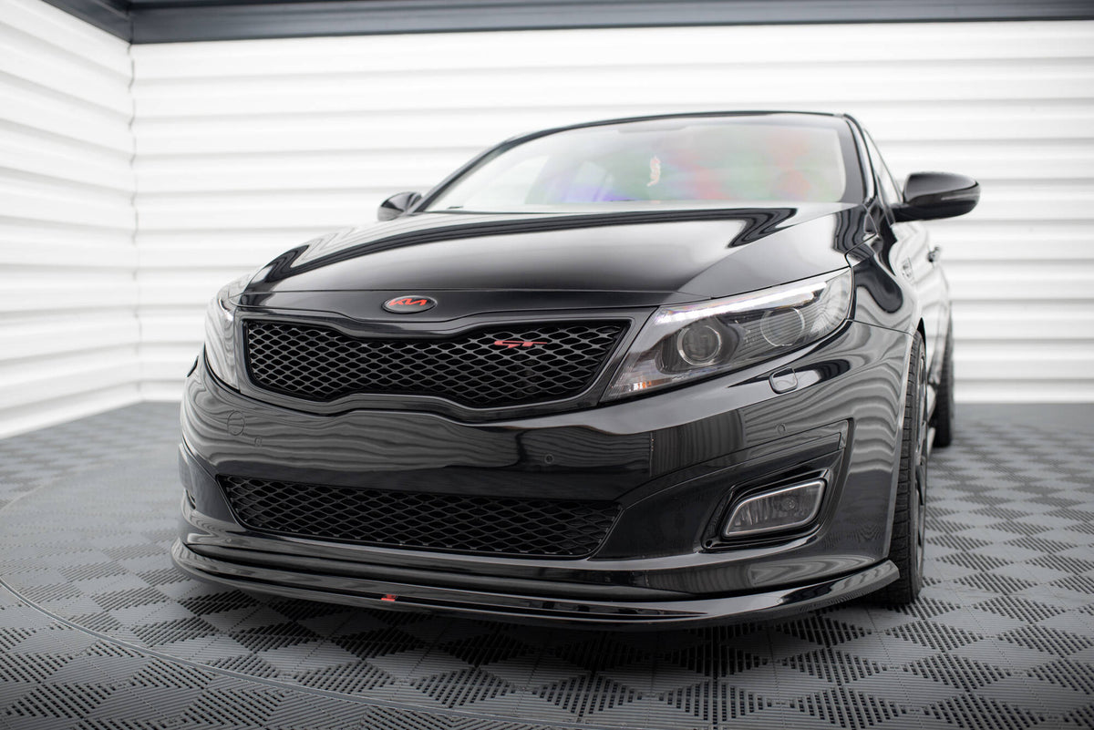 Street+ Spoilerlippe Front Ansatz passend für Kia Optima Mk3 schwarz Hochglanz – Ansicht 3
