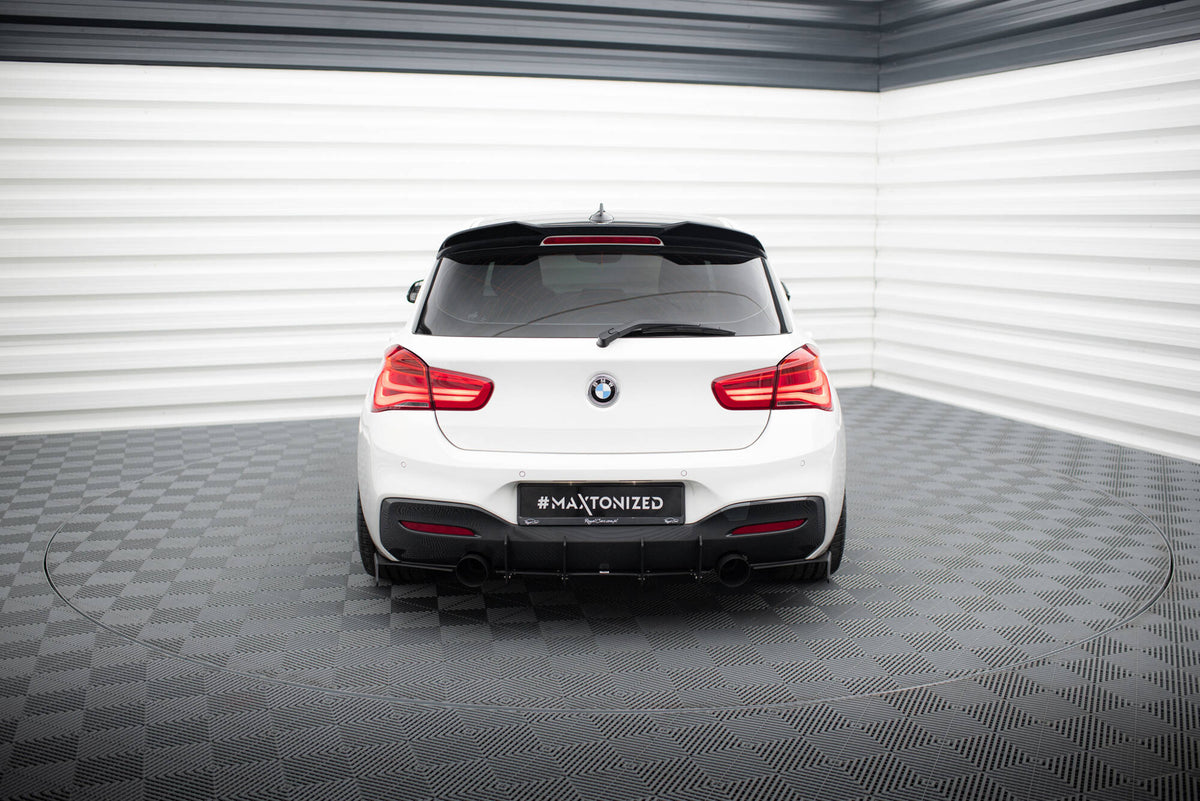 Heck Ansatz Flaps Diffusor passend für BMW 1er F20/F21 M-Power FACELIFT – Ansicht 1