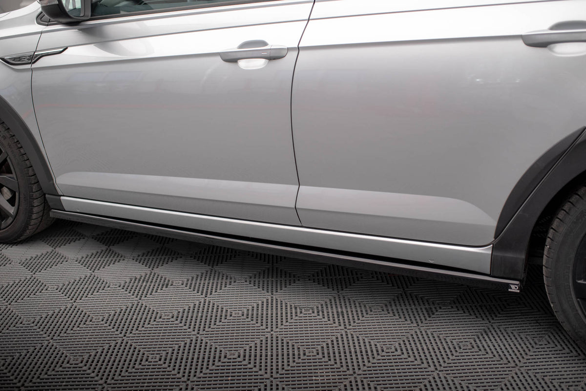 Street+ Seitenschweller Leisten passend für VW Taigo R-Line Mk1 schwarz Hochglanz – Ansicht 4