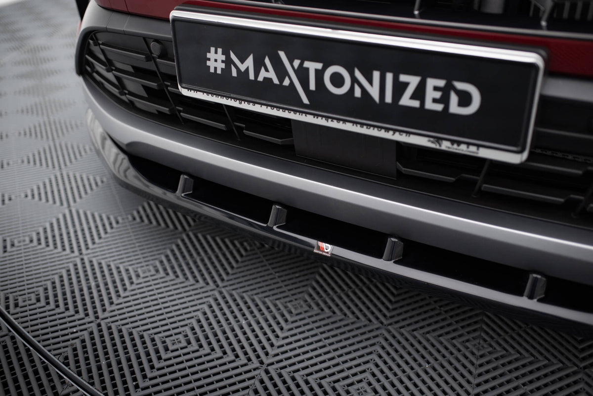 Street+ Spoilerlippe Front Ansatz V.1 passend für Hyundai Tucson N-Line Mk4 schwarz Hochglanz – Ansicht 4