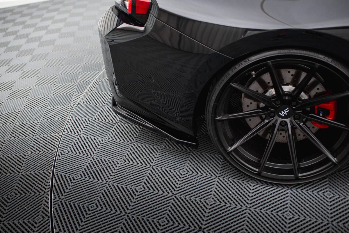 Heck Ansatz Flaps Diffusor V.1 passend für BMW M2 G87 schwarz Hochglanz – Ansicht 4