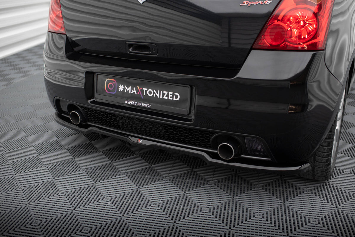 Street+ Mittlerer Diffusor RACE passend für Suzuki Swift Sport Mk4 schwarz Hochglanz – Ansicht 3