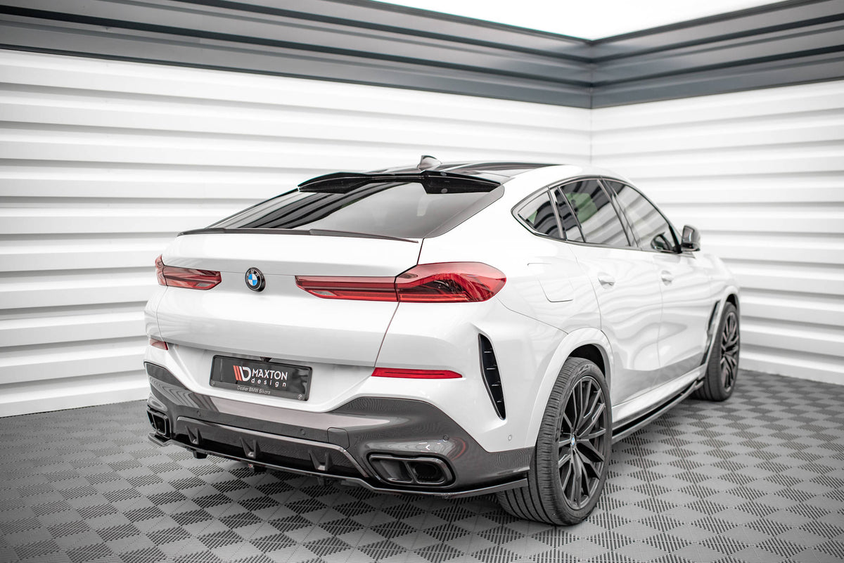 Street+ Mittlerer Diffusor RACE passend für V.1 BMW X6 M-Paket G06 schwarz Hochglanz – Ansicht 4