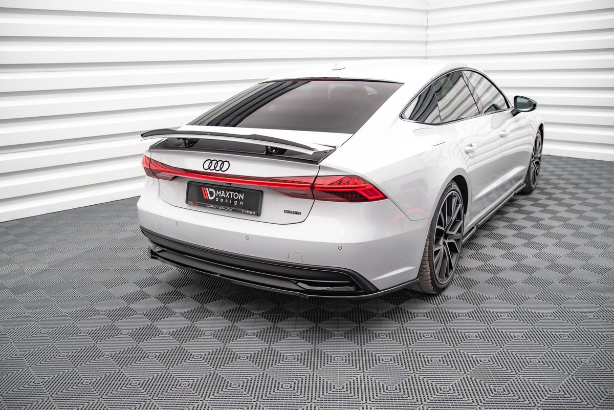 Heckansatz Audi A7 C8 schwarz Hochglanz – Ansicht 1